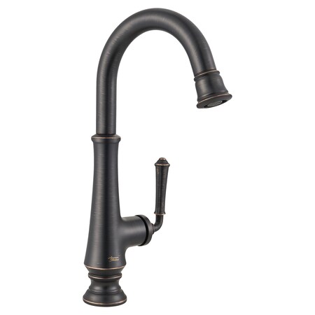 American Standard Delancey 1-Handle Pull-Down Bar Faucet, Legacy Bronze 4279410.278